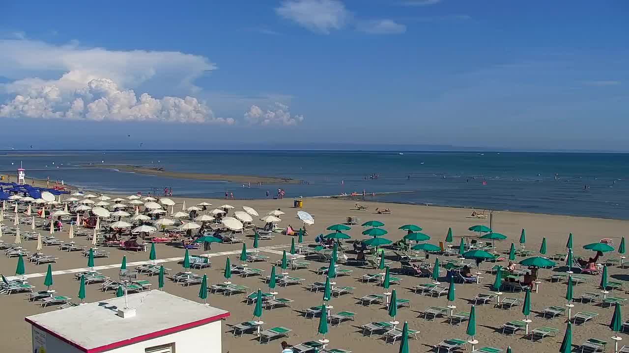 Webcam en direct Grado : Vues sur la plage et l’aquapark en temps réel