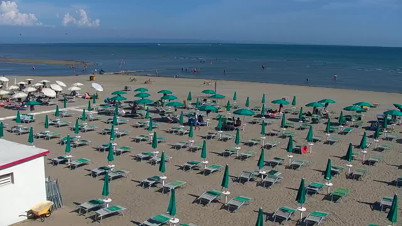Webcam en direct Grado : Vues sur la plage et l’aquapark en temps réel
