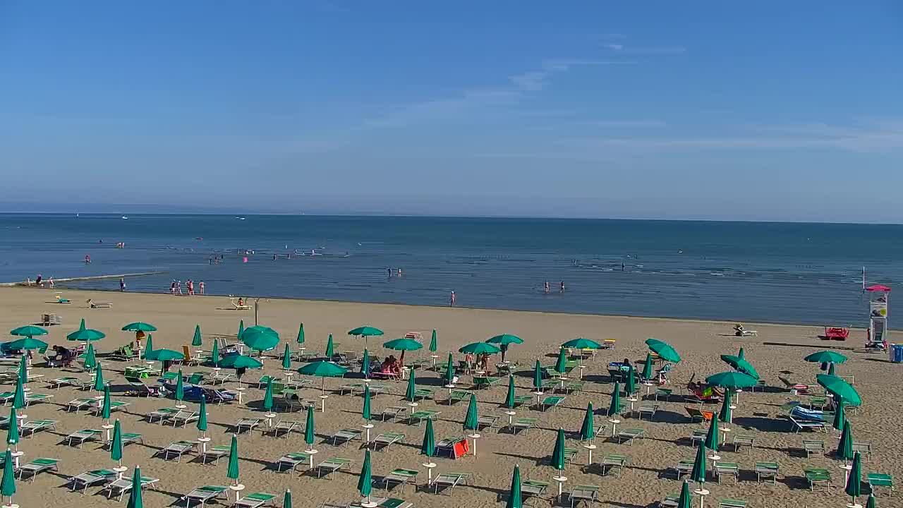 Spletna kamera v živo Grado: Pogledi na plažo in vodni park v realnem času