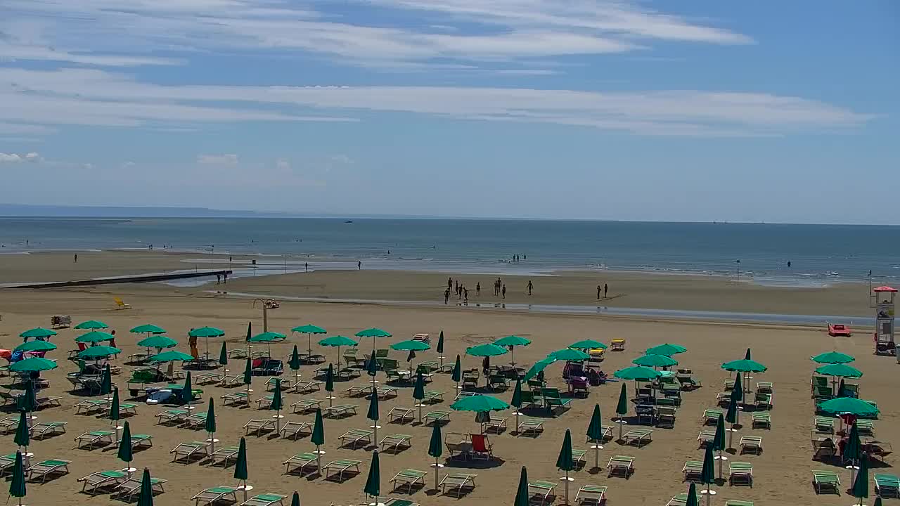 Grado Beach and Aquapark Views in Real Time