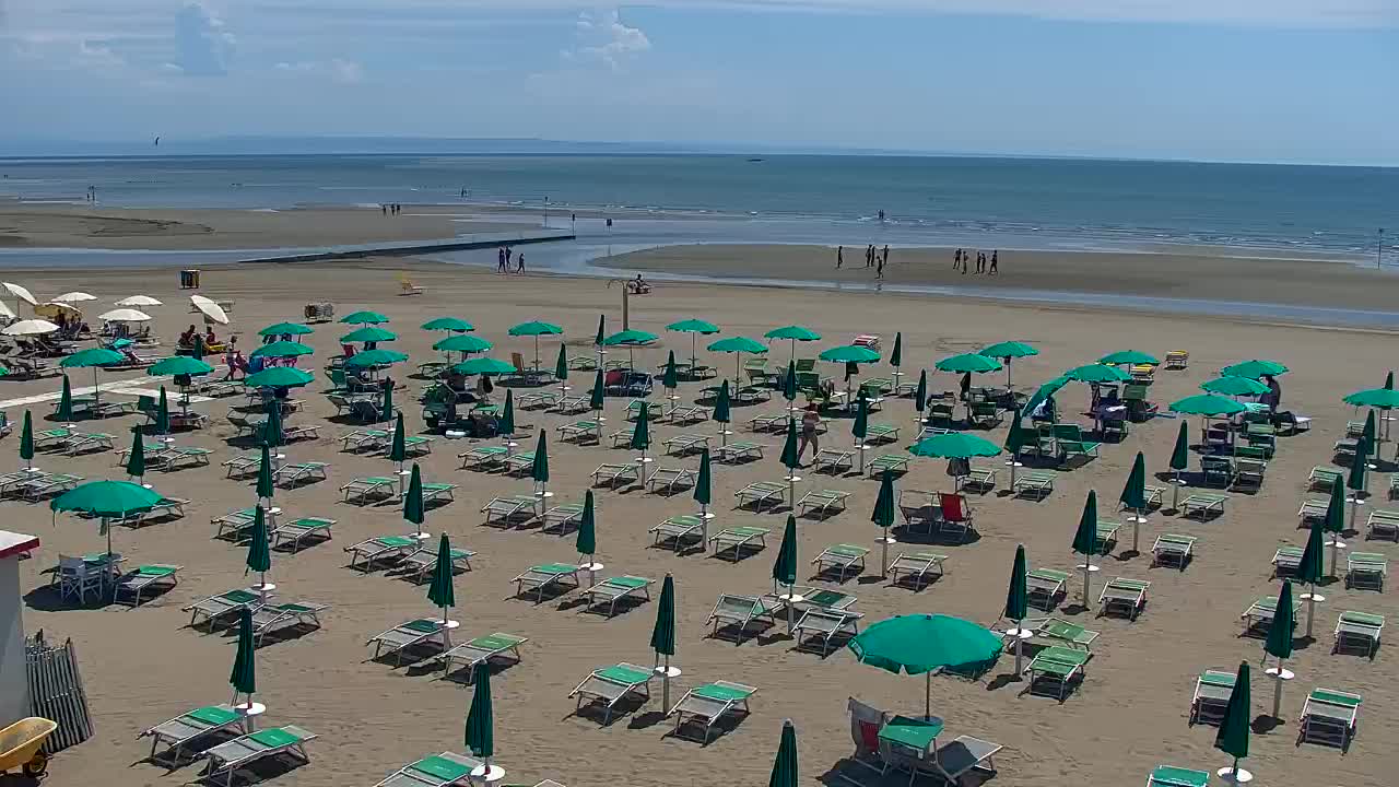 Spletna kamera v živo Grado: Pogledi na plažo in vodni park v realnem času