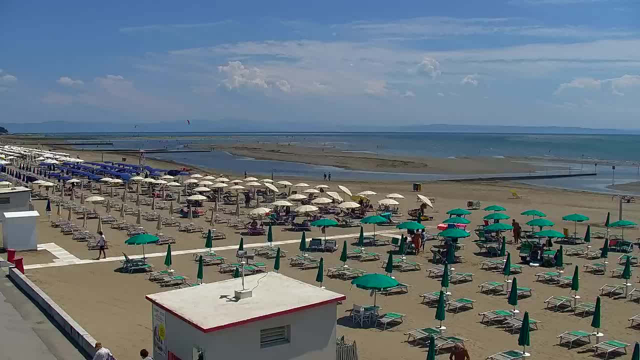 Webcam Live Grado: Vista sulla spiaggia e sull’acquapark in tempo reale