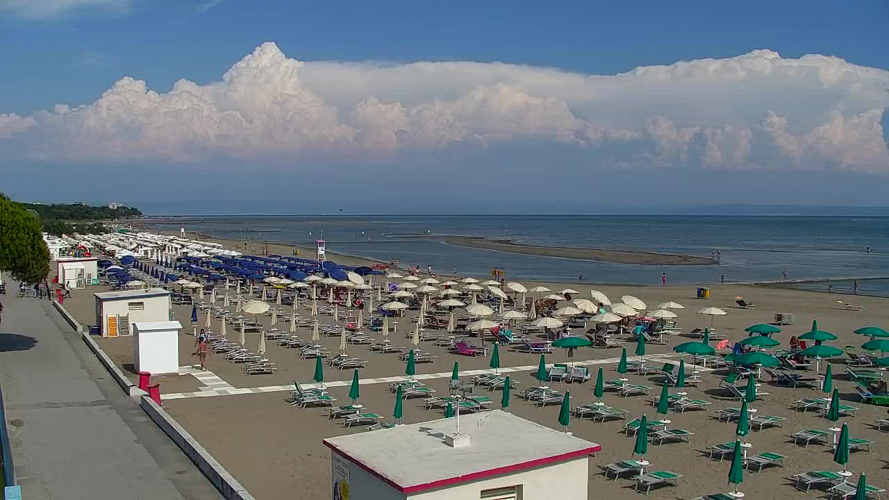 Grado Beach and Aquapark Views in Real Time