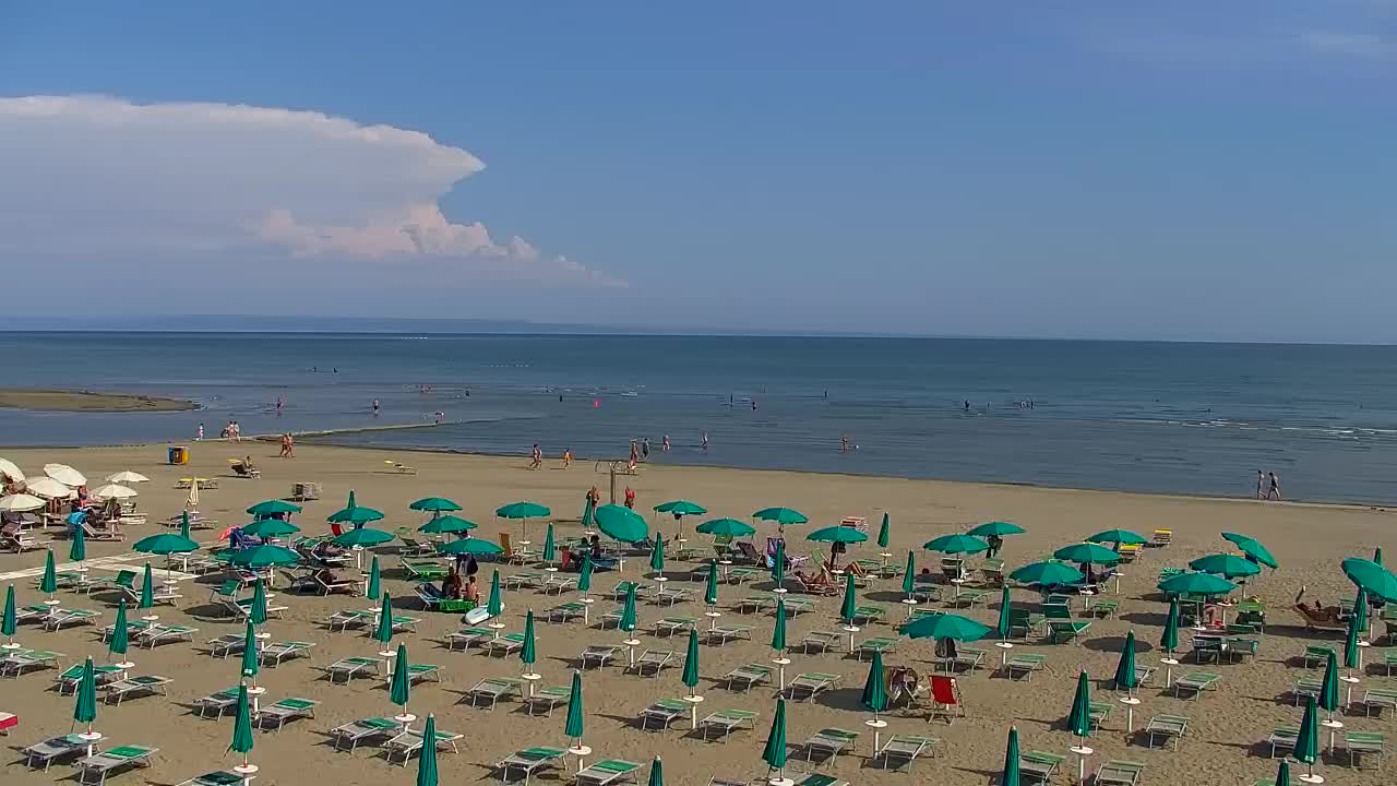 Grado Beach and Aquapark Views in Real Time