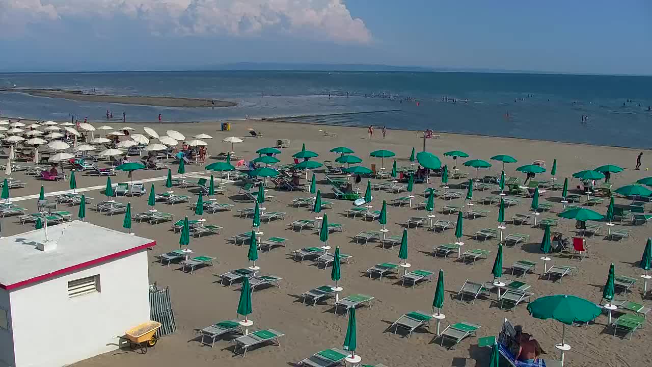 Webcam en direct Grado : Vues sur la plage et l’aquapark en temps réel
