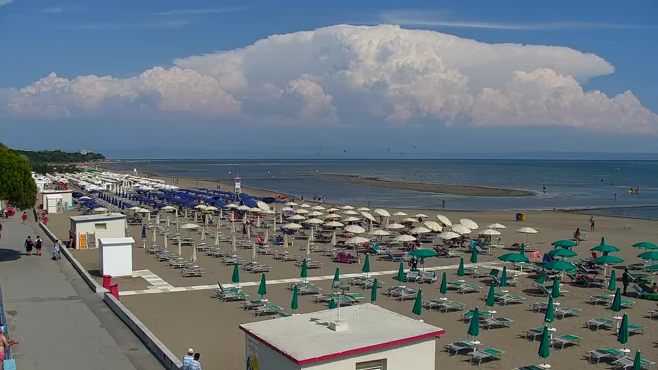 Webcam en direct Grado : Vues sur la plage et l’aquapark en temps réel