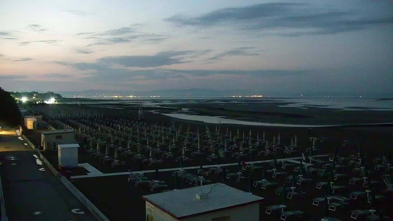 Grado Beach and Aquapark Views in Real Time