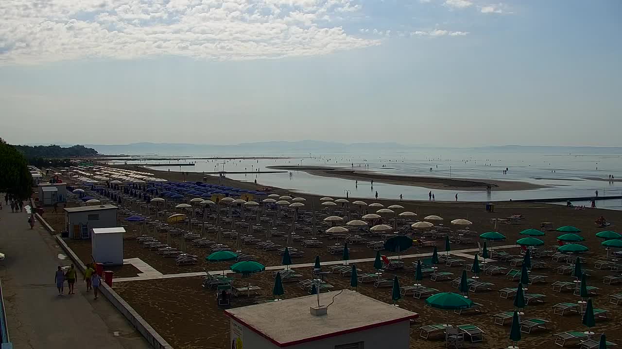 Webcam Live Grado: Vista sulla spiaggia e sull’acquapark in tempo reale