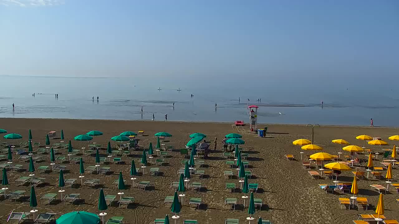 Grado Beach and Aquapark Views in Real Time