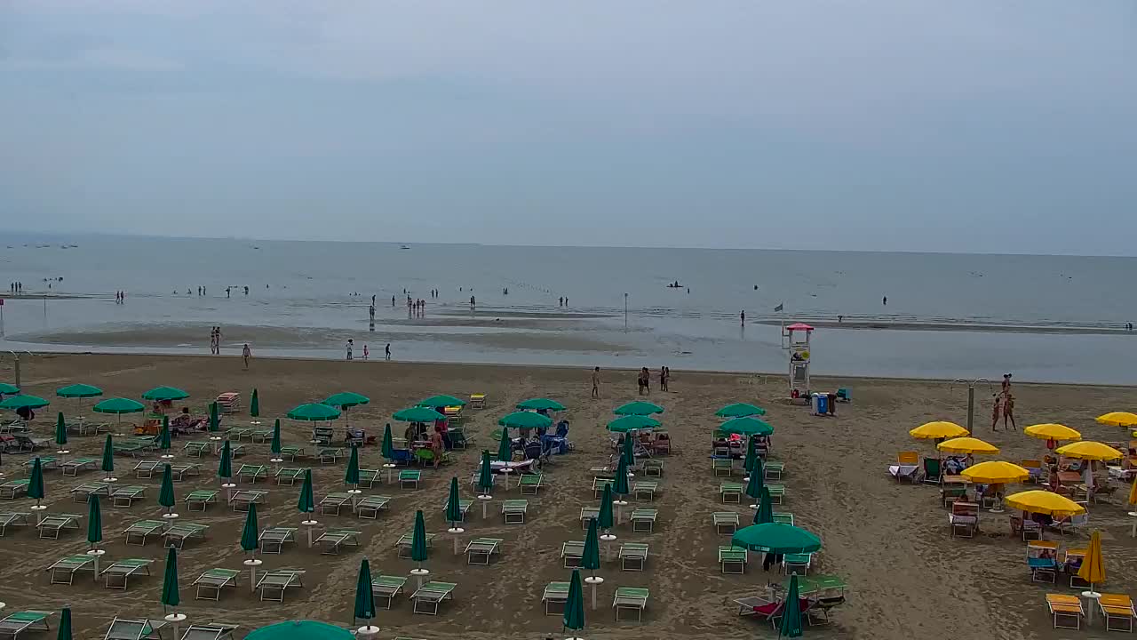 Spletna kamera v živo Grado: Pogledi na plažo in vodni park v realnem času