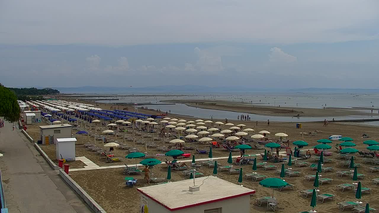 Grado Beach and Aquapark Views in Real Time