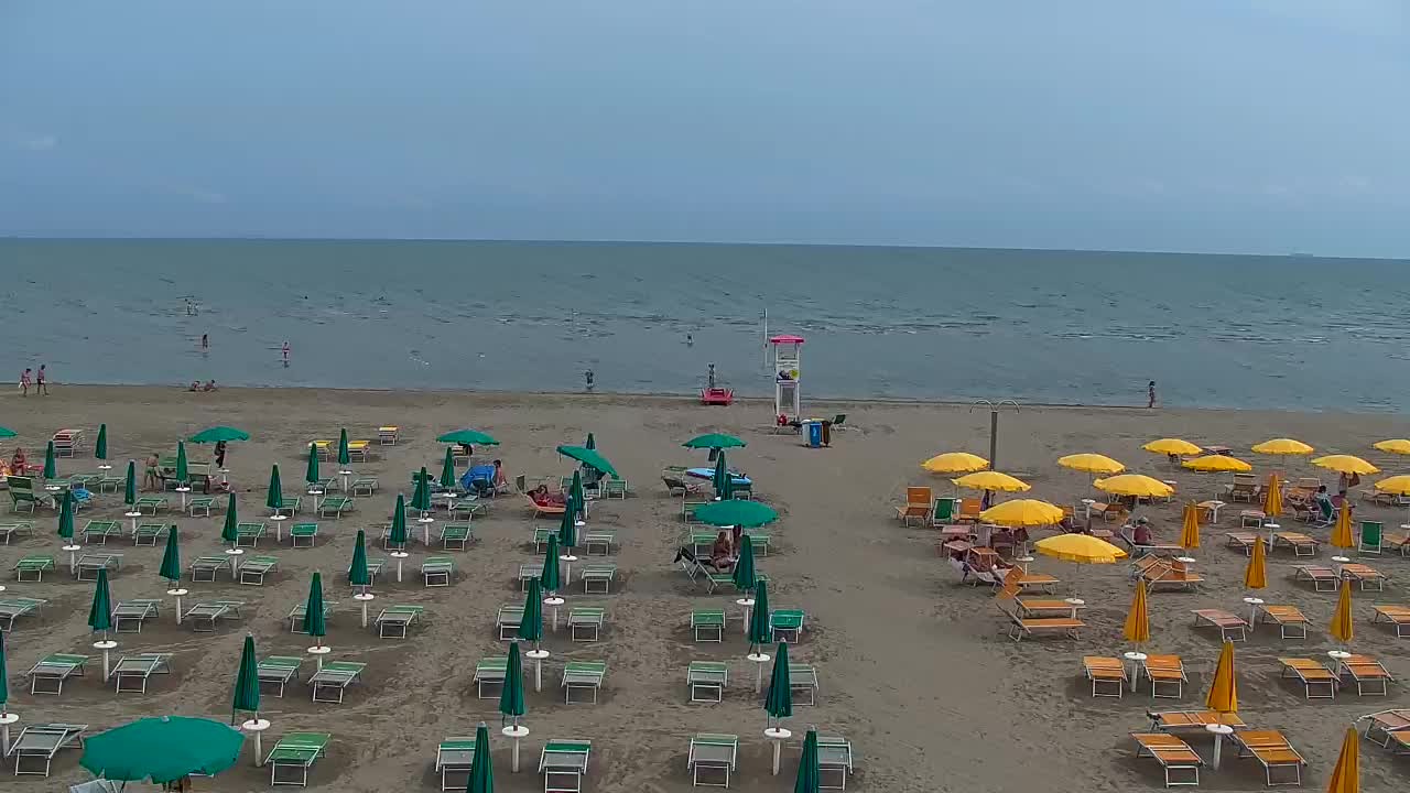 Spletna kamera v živo Grado: Pogledi na plažo in vodni park v realnem času