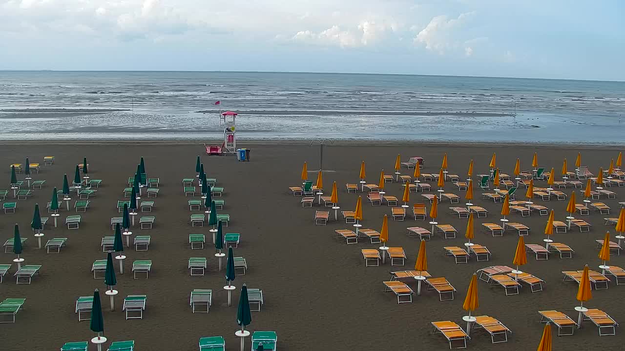 Spletna kamera v živo Grado: Pogledi na plažo in vodni park v realnem času