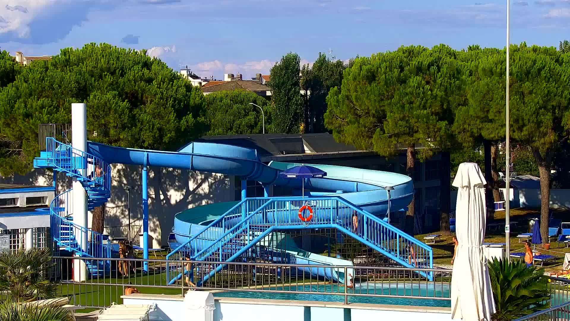 Grado Beach and Aquapark Views in Real Time