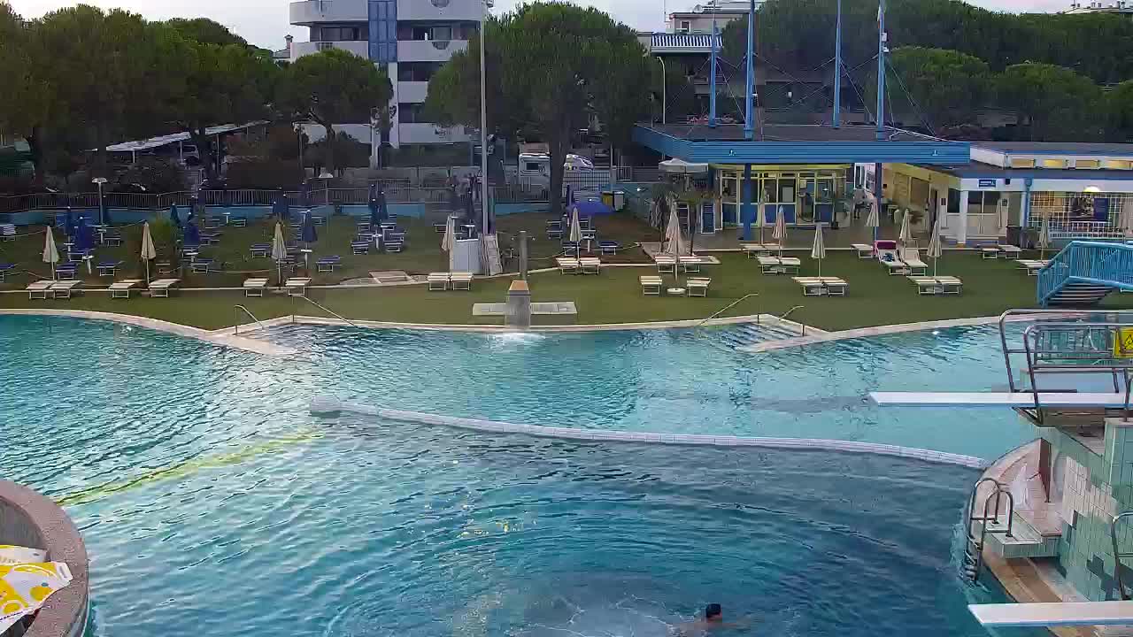 Grado Beach and Aquapark Views in Real Time