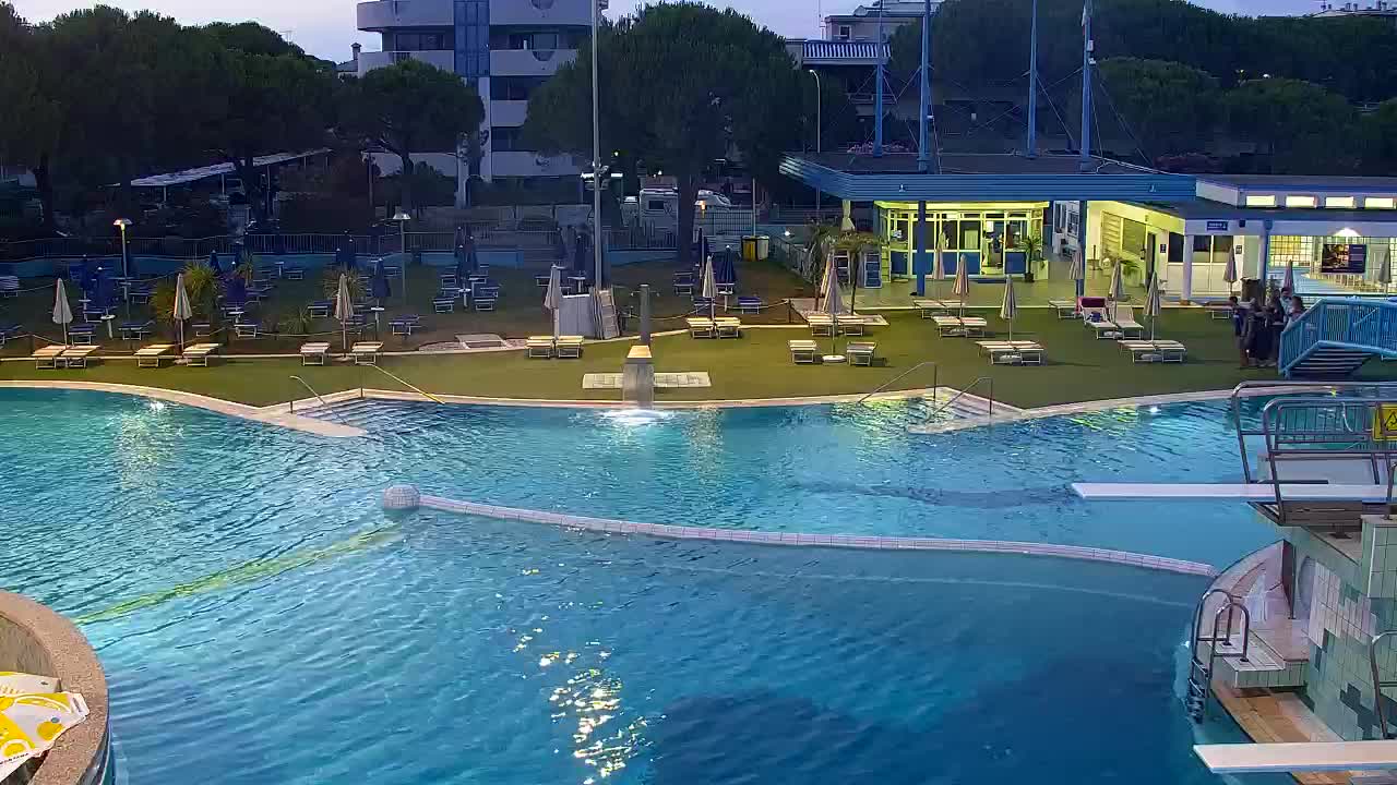 Grado Beach and Aquapark Views in Real Time