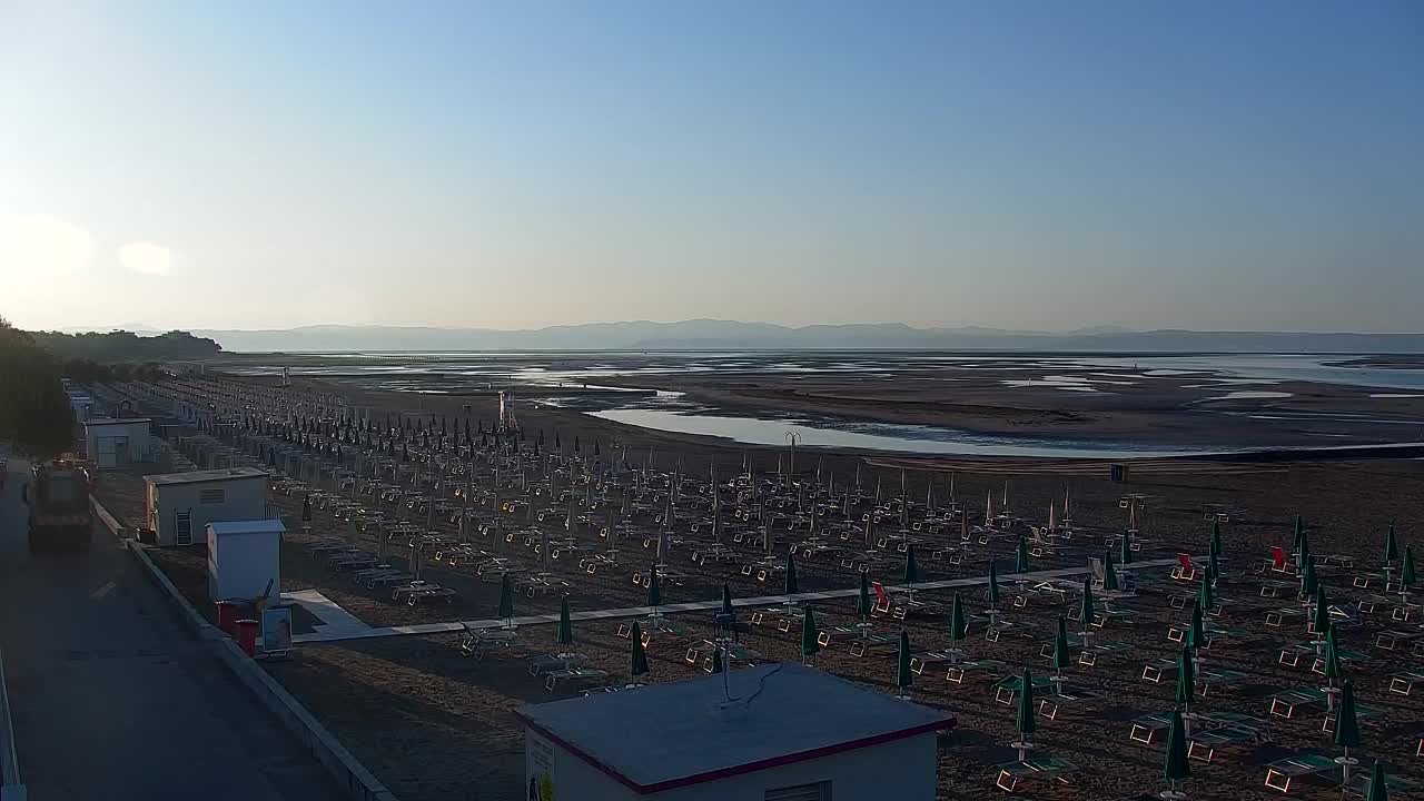 Webcam en direct Grado : Vues sur la plage et l’aquapark en temps réel