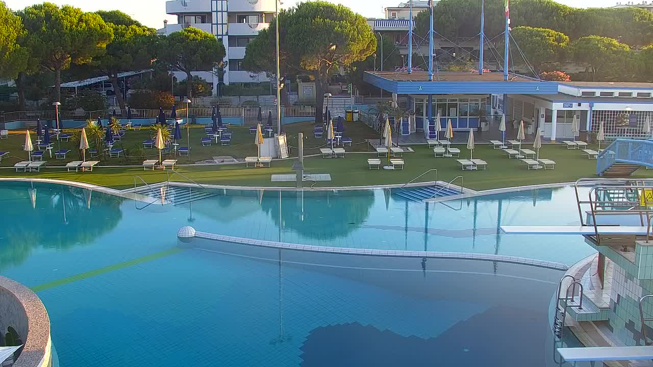 Webcam en direct Grado : Vues sur la plage et l’aquapark en temps réel