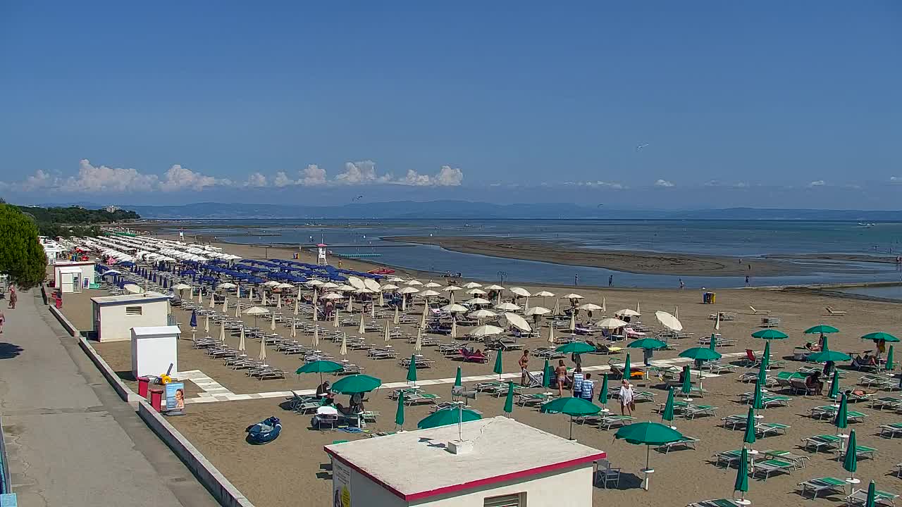 Grado Beach and Aquapark Views in Real Time