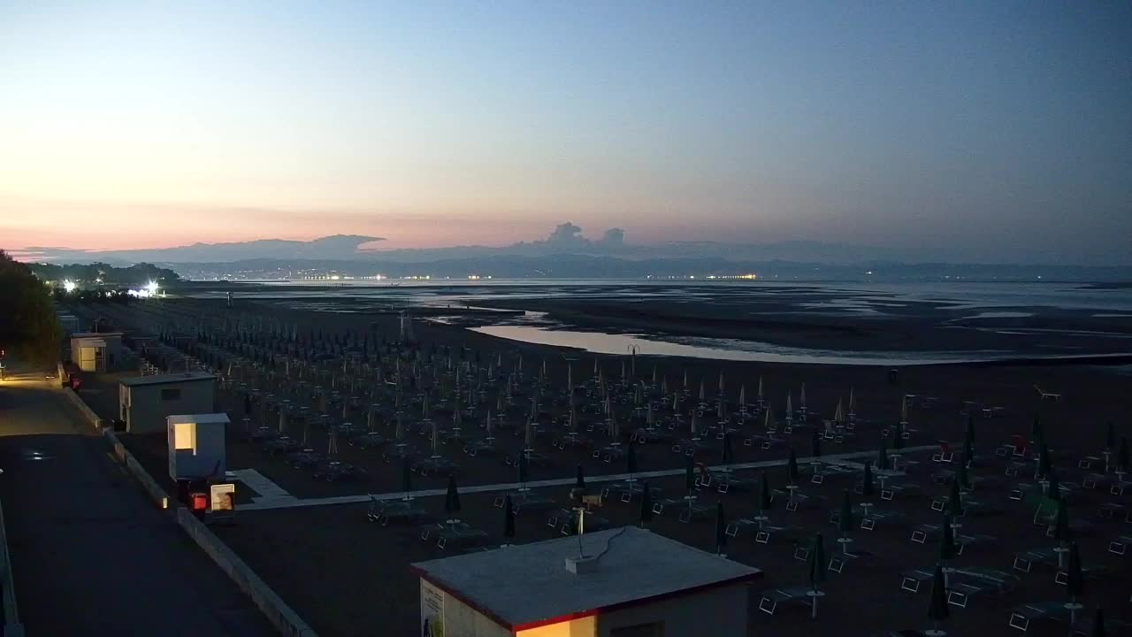 Grado Beach and Aquapark Views in Real Time