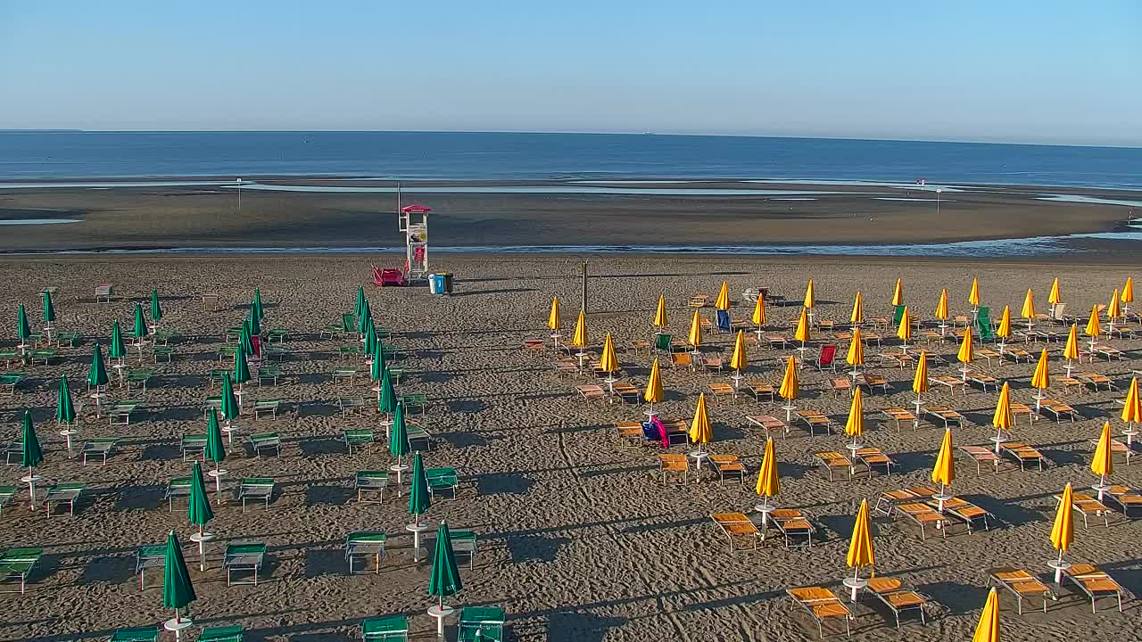 Spletna kamera v živo Grado: Pogledi na plažo in vodni park v realnem času