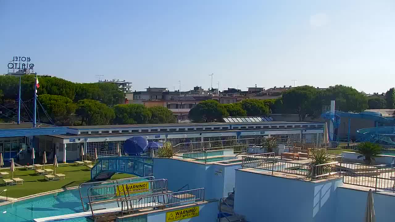 Webcam Live Grado: Vista sulla spiaggia e sull’acquapark in tempo reale