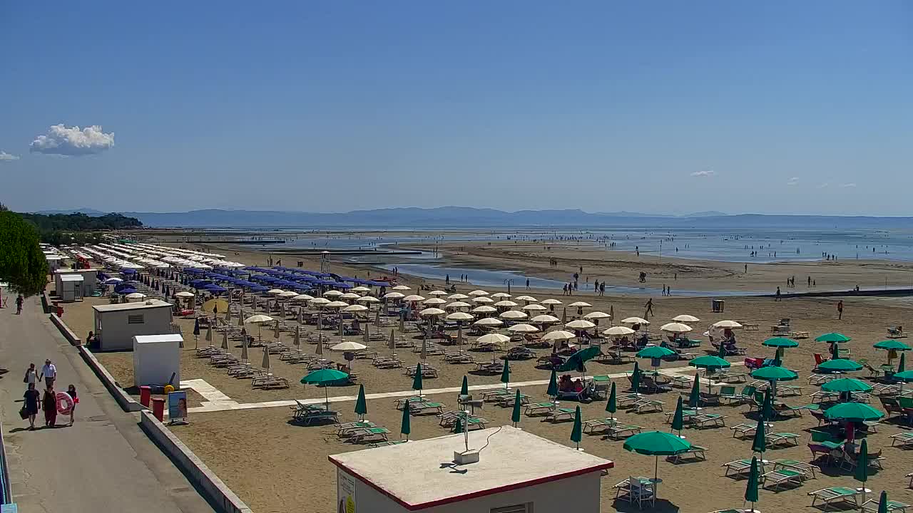 Grado Beach and Aquapark Views in Real Time