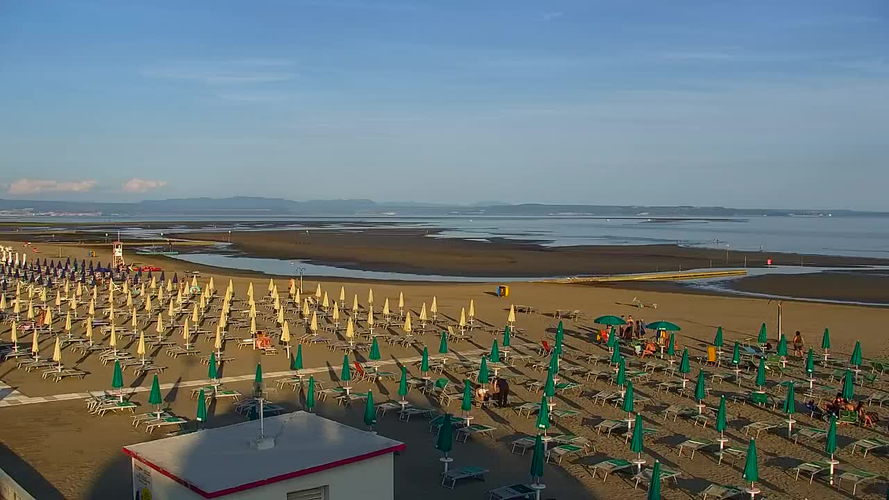 Grado Beach and Aquapark Views in Real Time