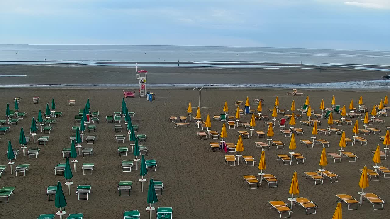 Grado Beach and Aquapark Views in Real Time
