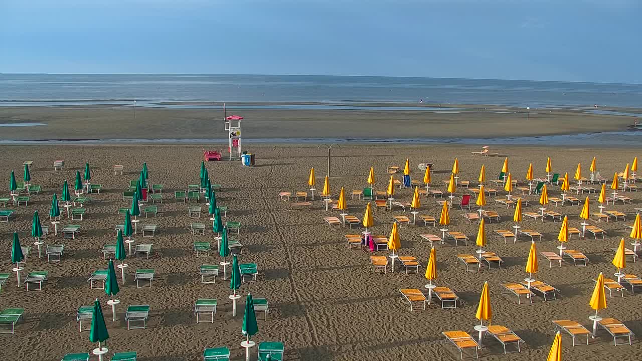 Spletna kamera v živo Grado: Pogledi na plažo in vodni park v realnem času