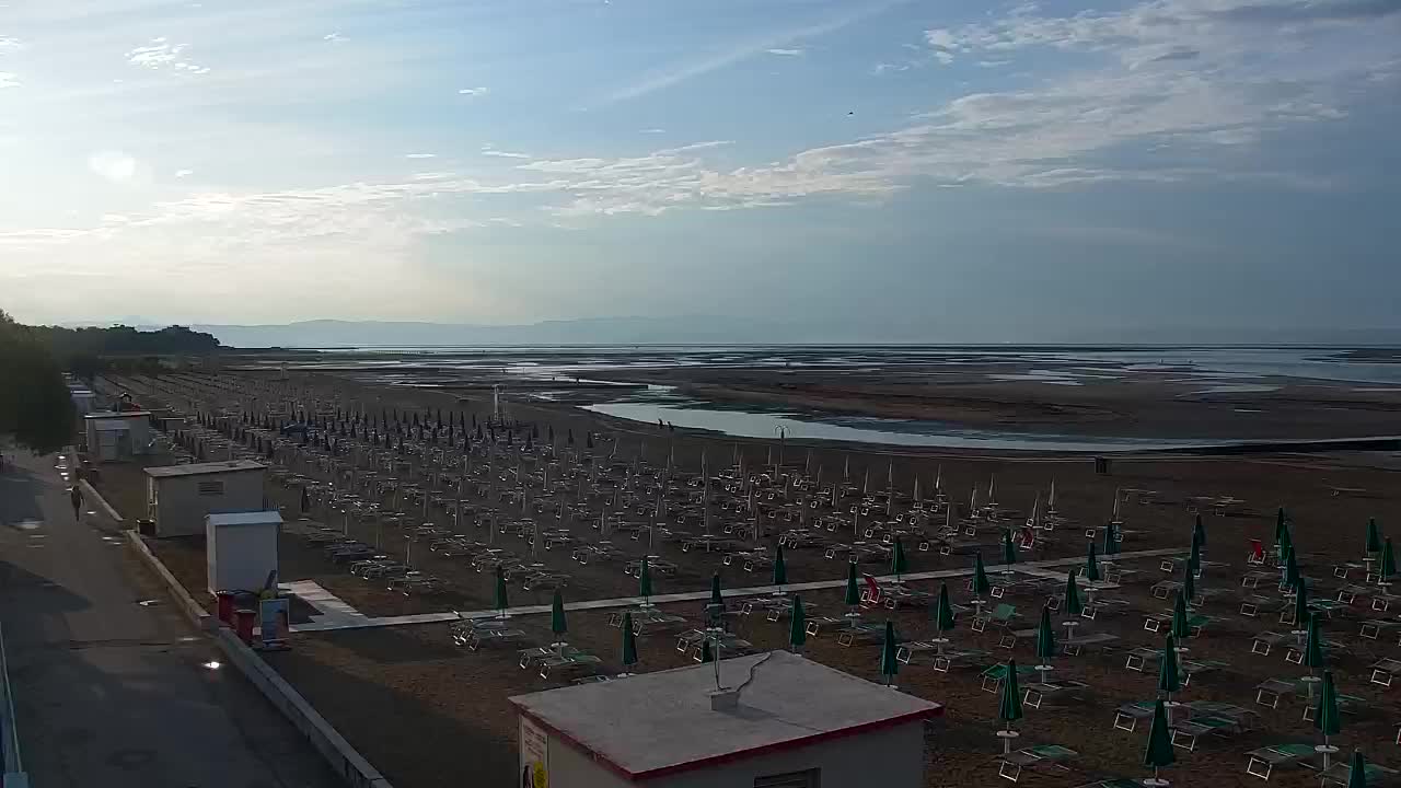 Grado Beach and Aquapark Views in Real Time