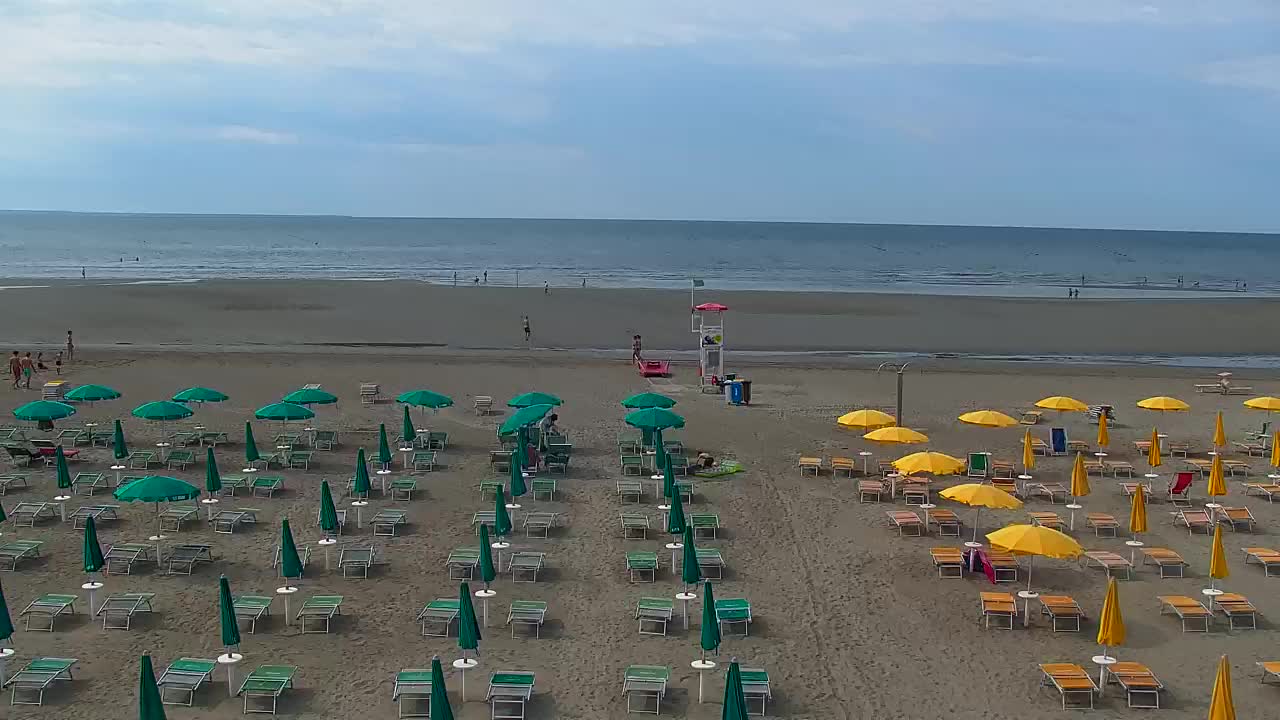 Spletna kamera v živo Grado: Pogledi na plažo in vodni park v realnem času