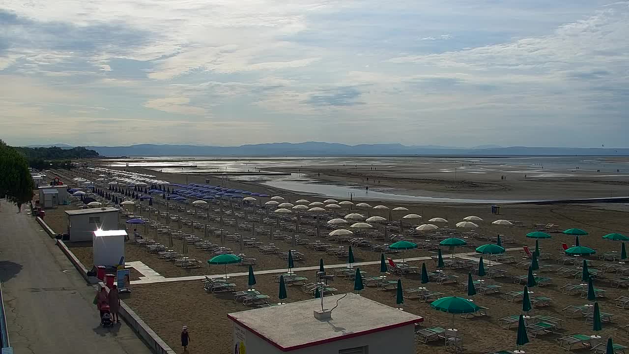 Grado Beach and Aquapark Views in Real Time