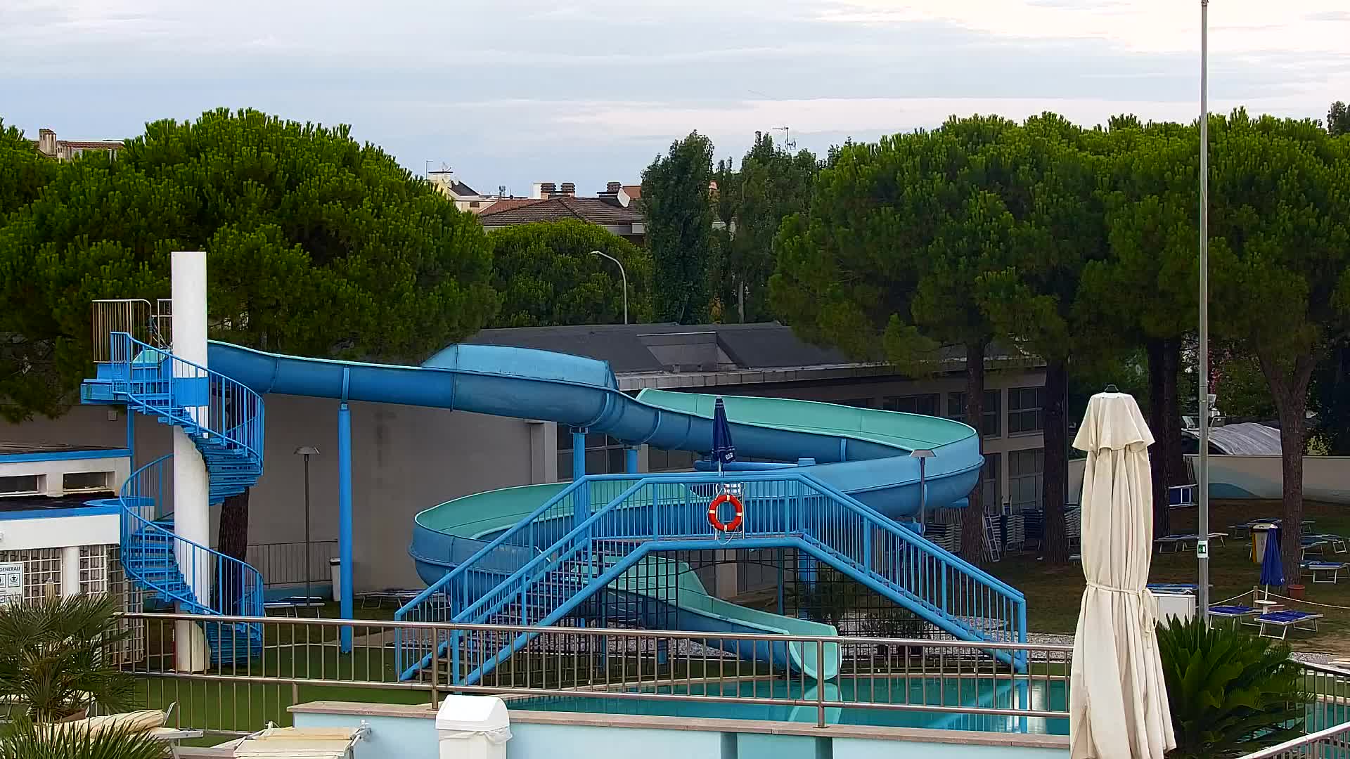 Grado Beach and Aquapark Views in Real Time