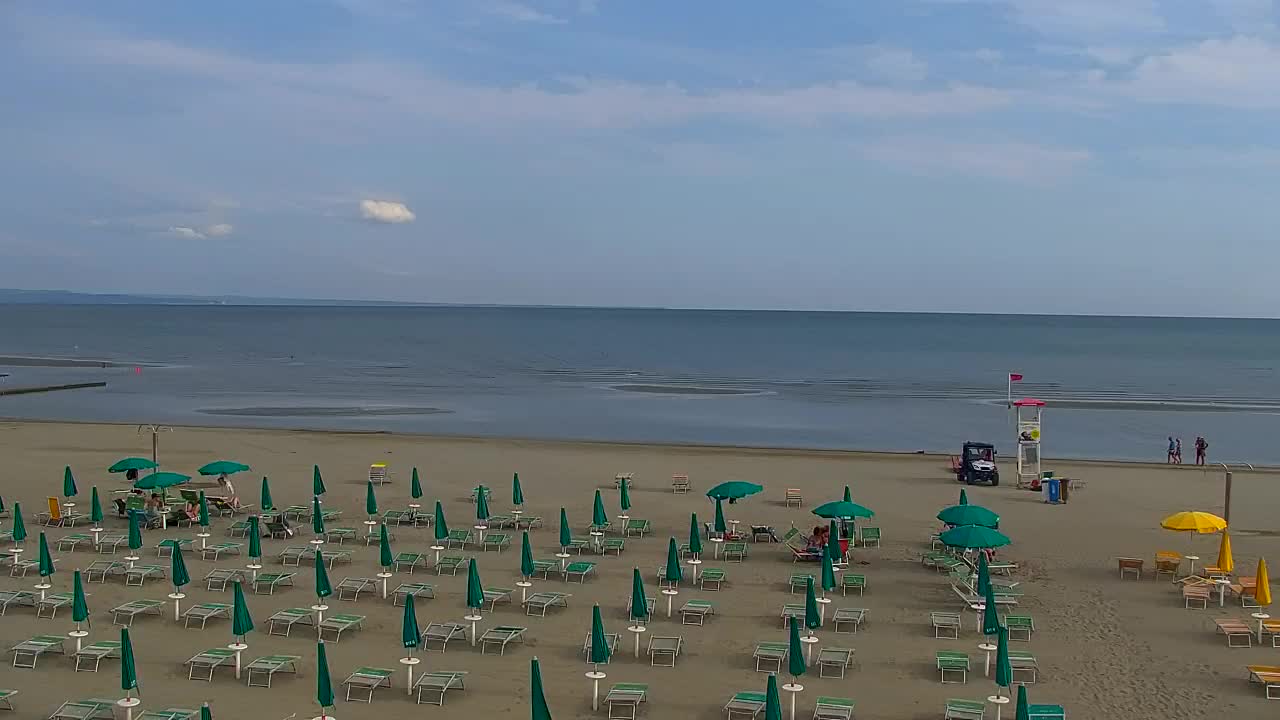 Spletna kamera v živo Grado: Pogledi na plažo in vodni park v realnem času