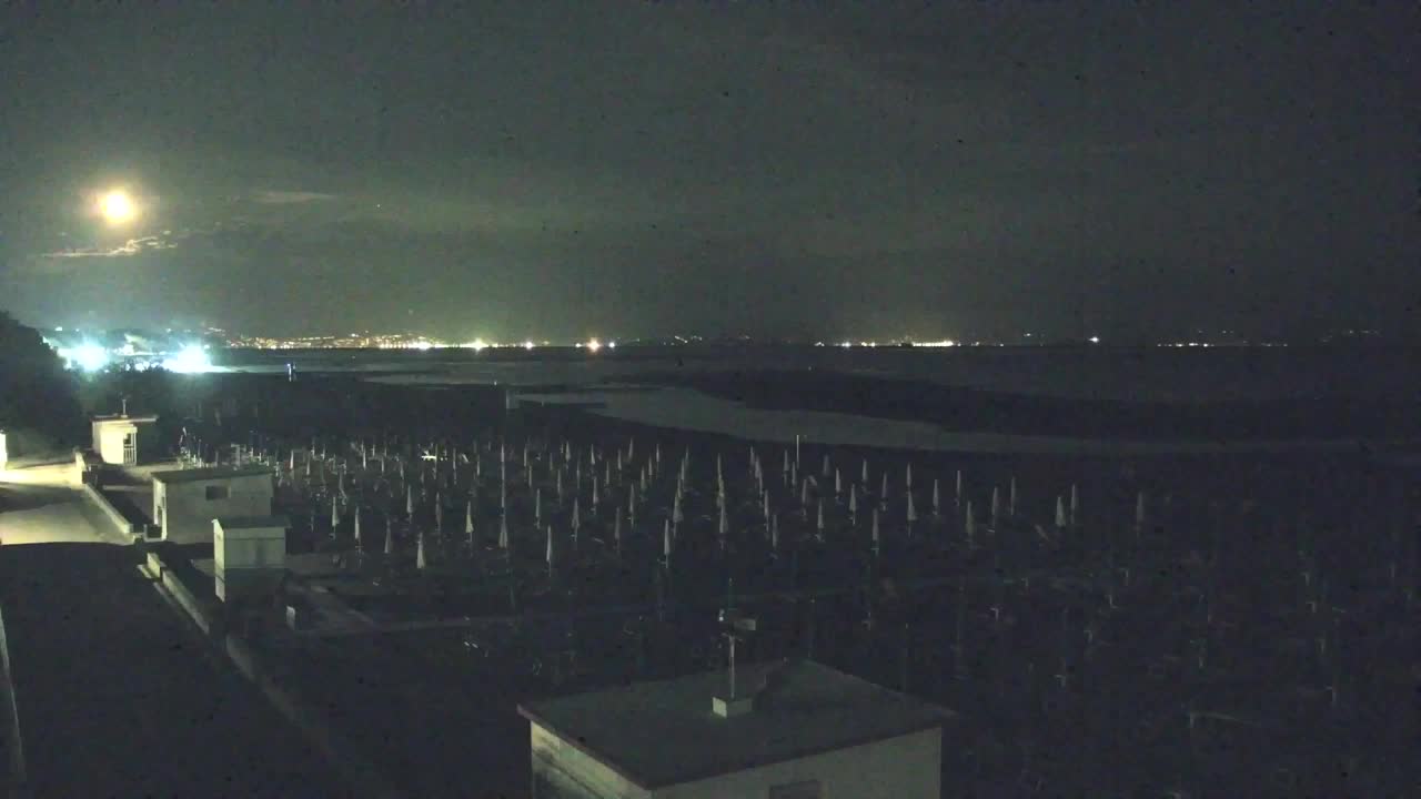 Webcam en vivo Grado: Vistas de la playa y del parque acuático en tiempo real