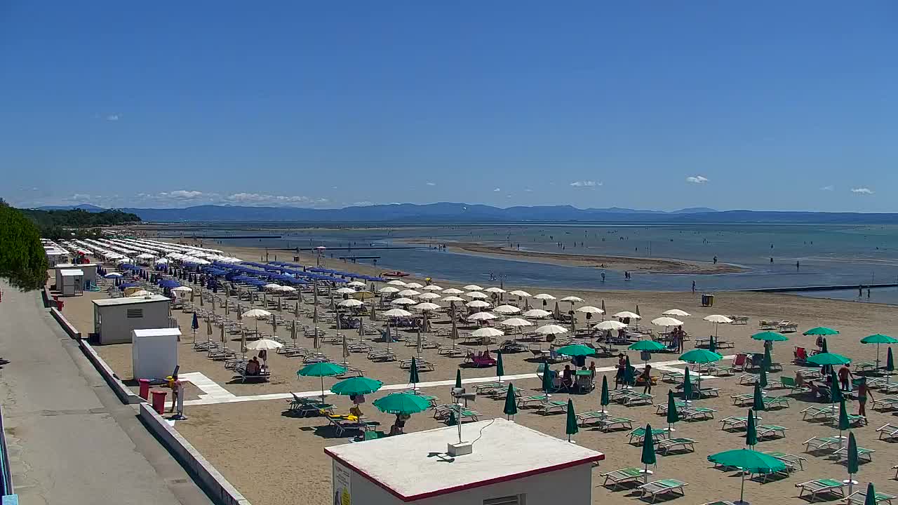 Webcam en direct Grado : Vues sur la plage et l’aquapark en temps réel