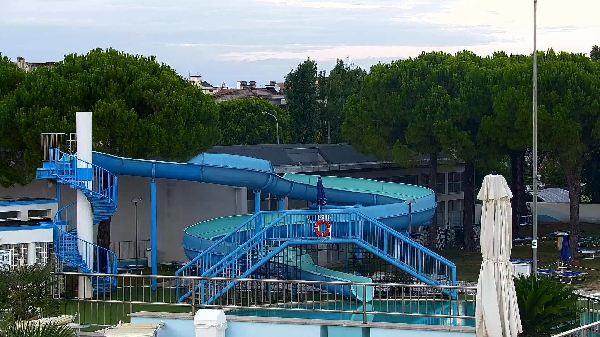 Grado Beach and Aquapark Views in Real Time