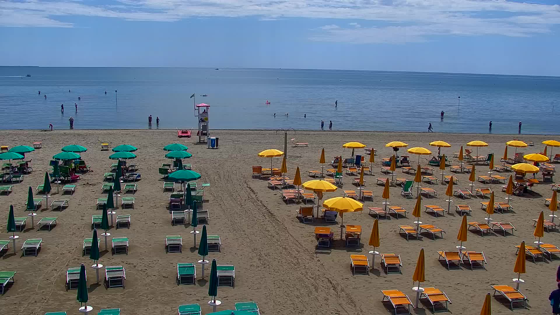 Grado Beach and Aquapark Views in Real Time