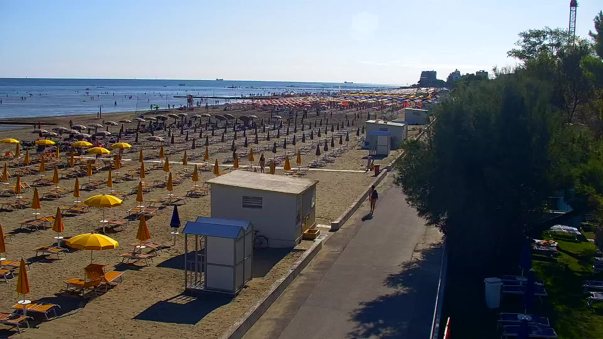 Webcam en direct Grado : Vues sur la plage et l’aquapark en temps réel