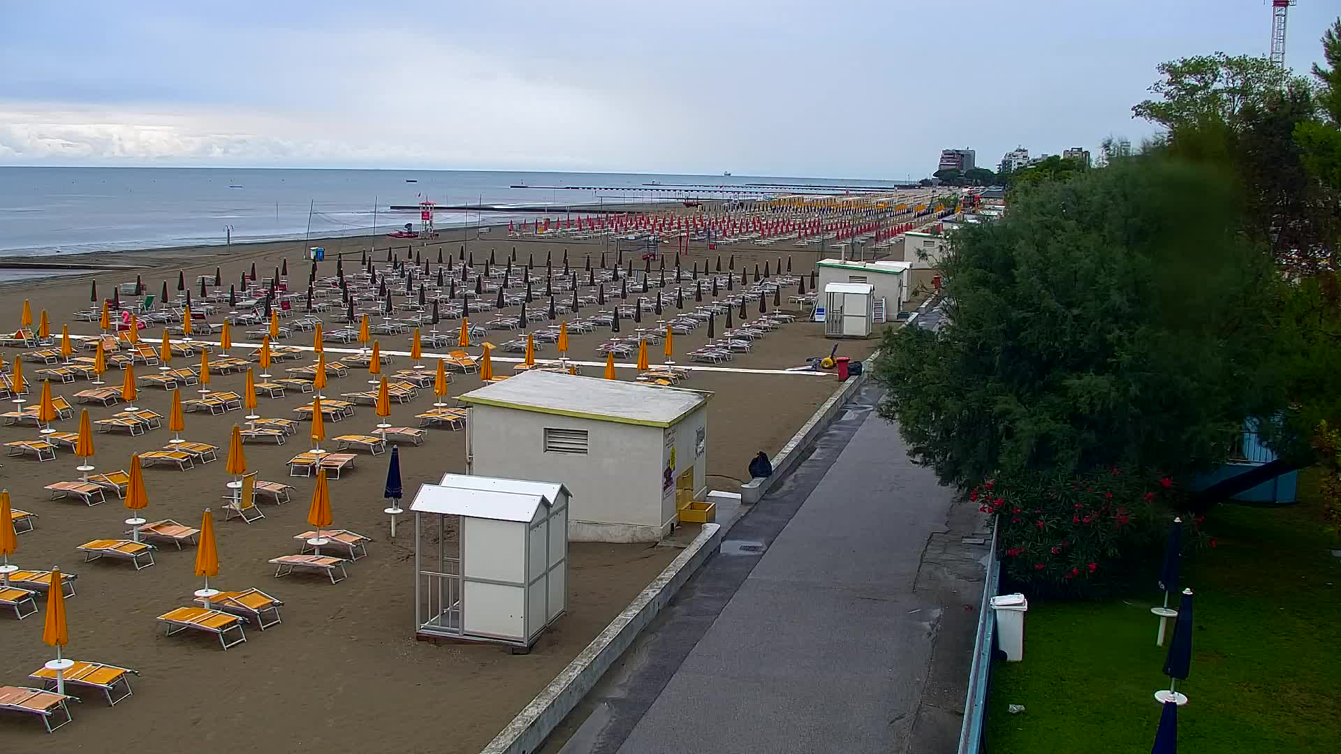 Grado Beach and Aquapark Views in Real Time