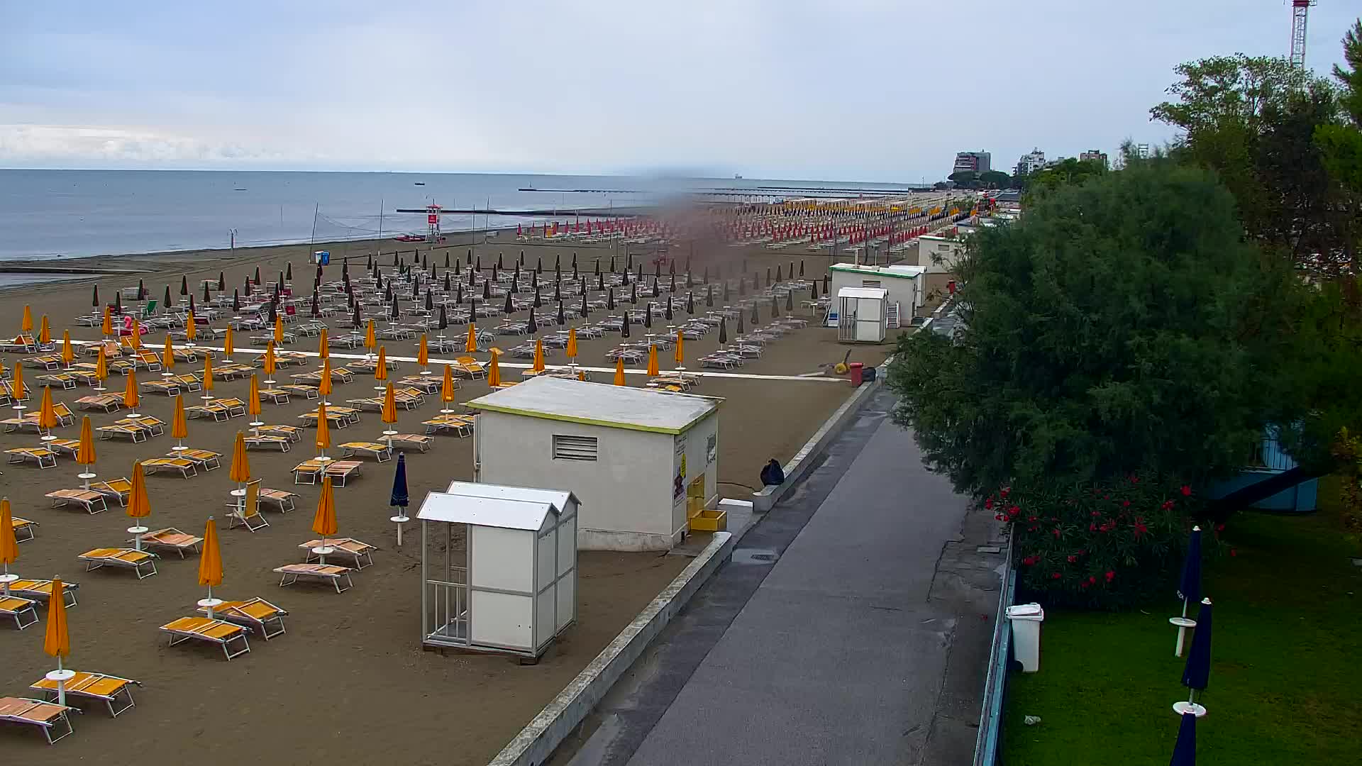 Grado Beach and Aquapark Views in Real Time