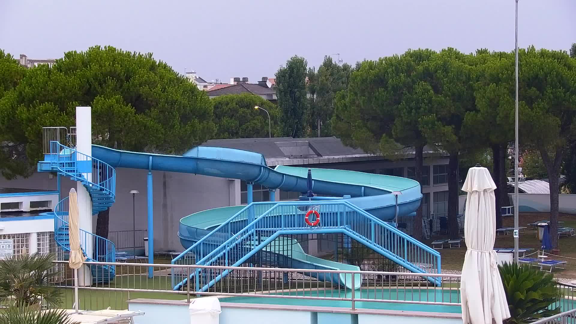 Grado Beach and Aquapark Views in Real Time