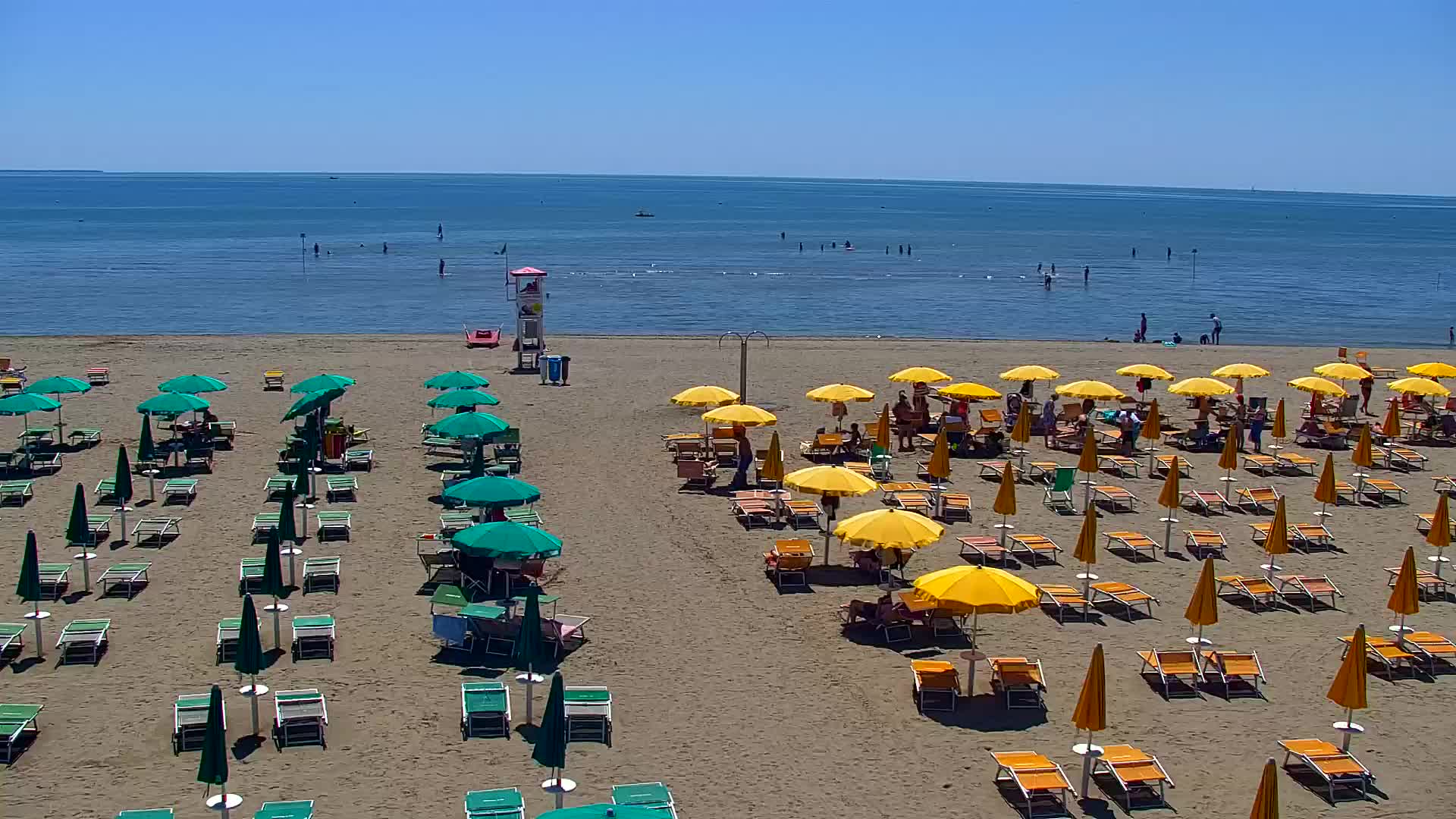 Grado Beach and Aquapark Views in Real Time