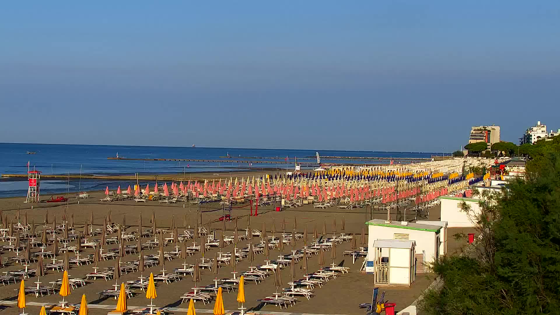 Webcam en direct Grado : Vues sur la plage et l’aquapark en temps réel