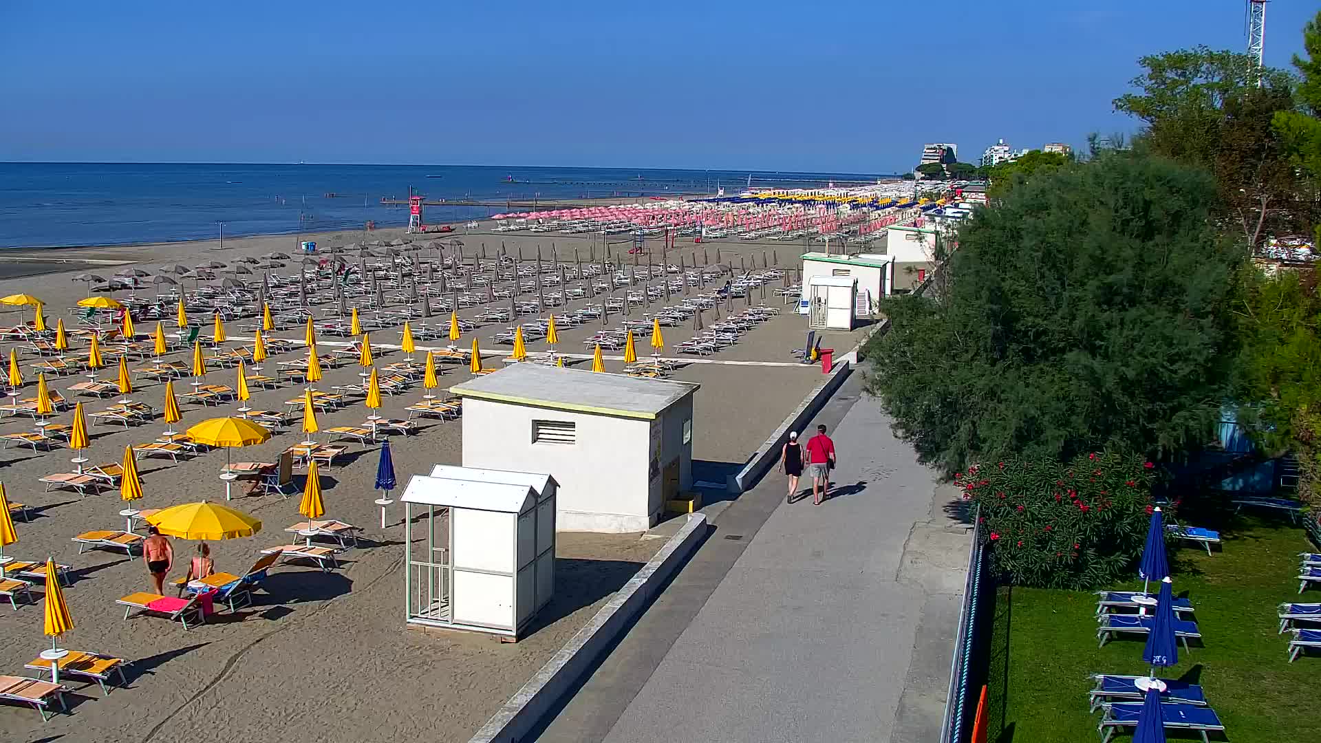 Grado Beach and Aquapark Views in Real Time