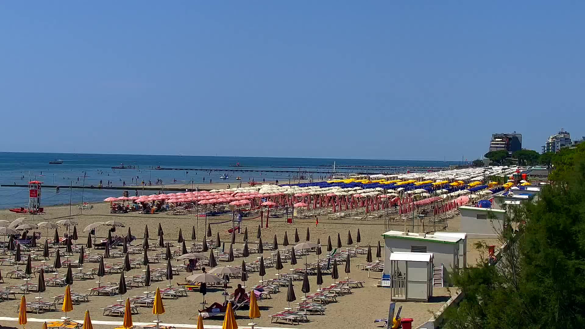 Grado Beach and Aquapark Views in Real Time