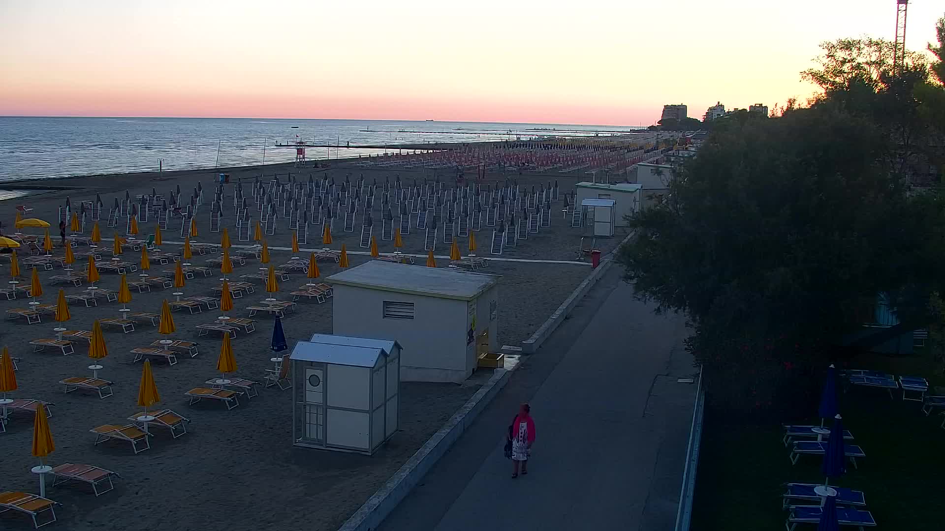 Spletna kamera v živo Grado: Pogledi na plažo in vodni park v realnem času