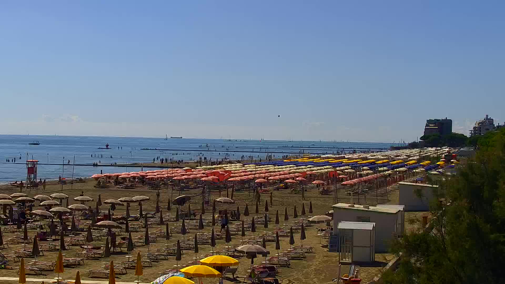 Grado Beach and Aquapark Views in Real Time