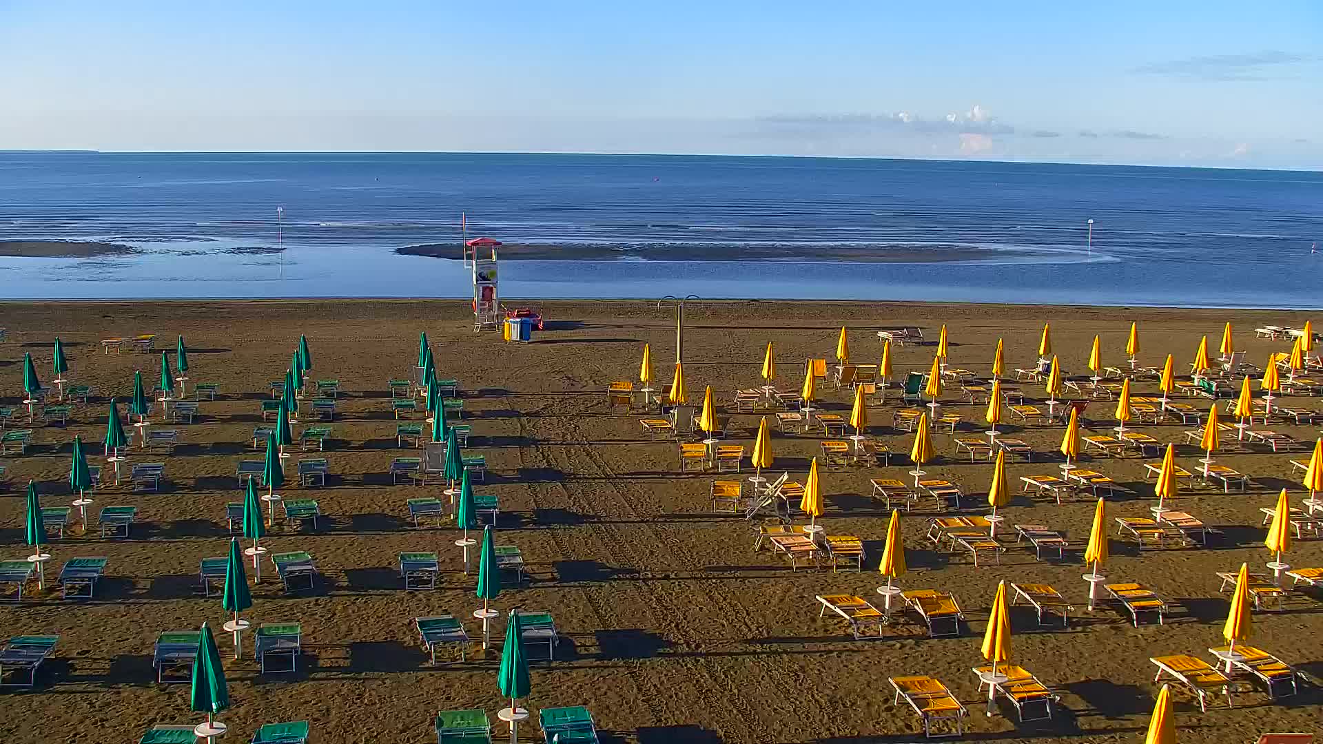 Spletna kamera v živo Grado: Pogledi na plažo in vodni park v realnem času